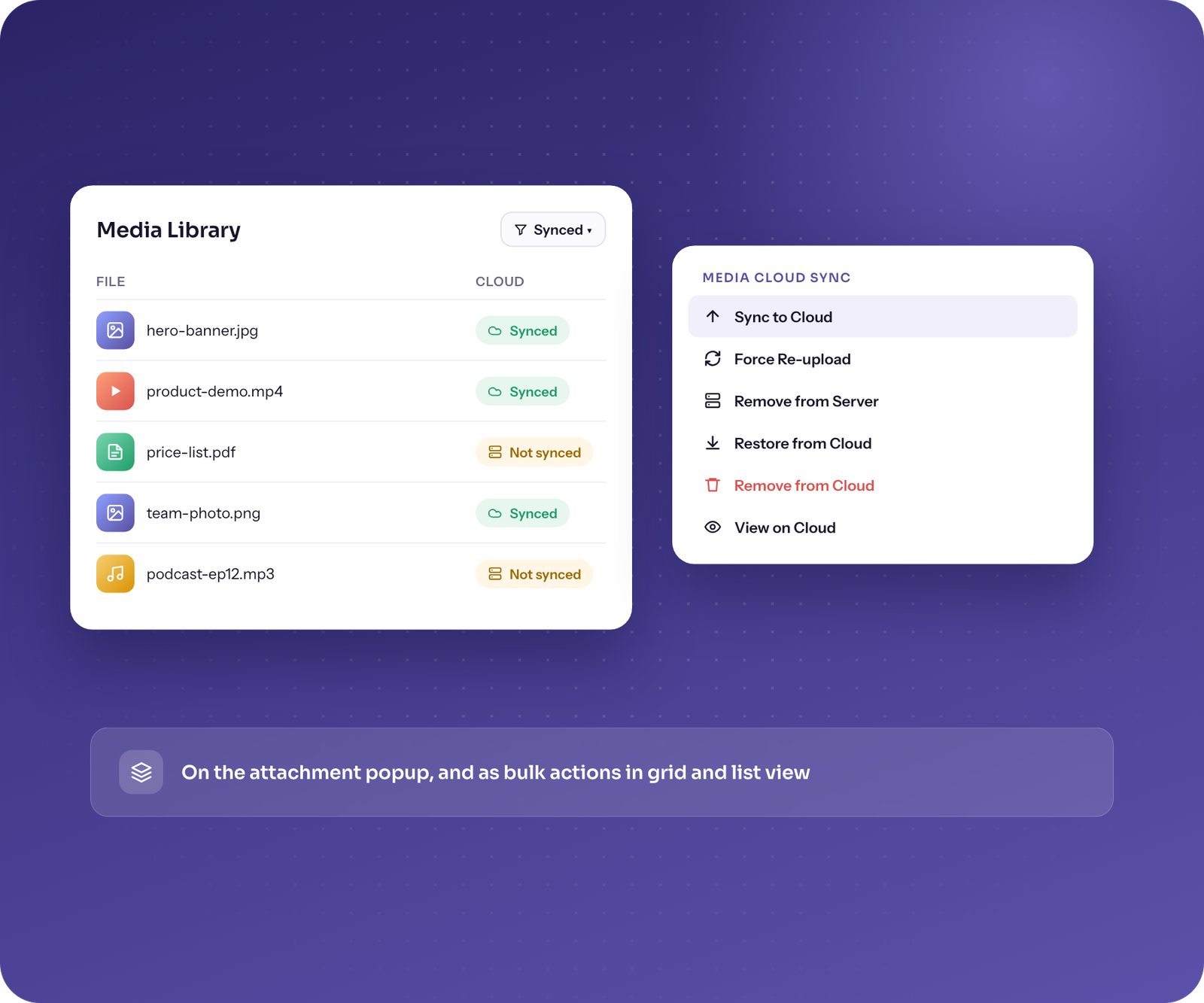 Manage Cloud Media From WordPress